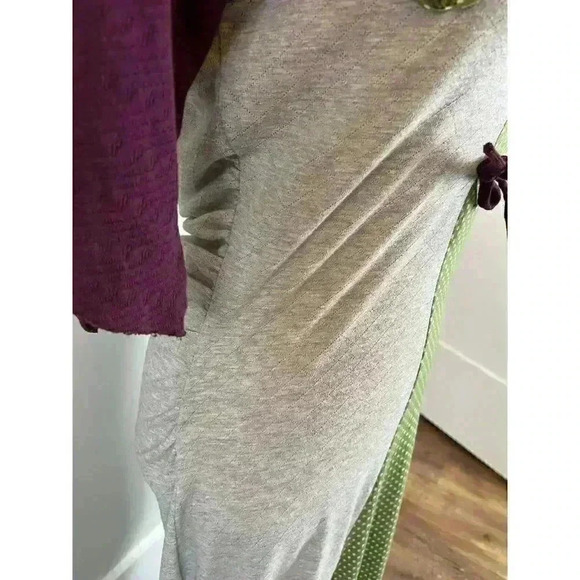 Angels Never Die Maxi Cinched Dress With Tie Retro Goth Boho Peasant MSRP $195 - Picture 12 of 16